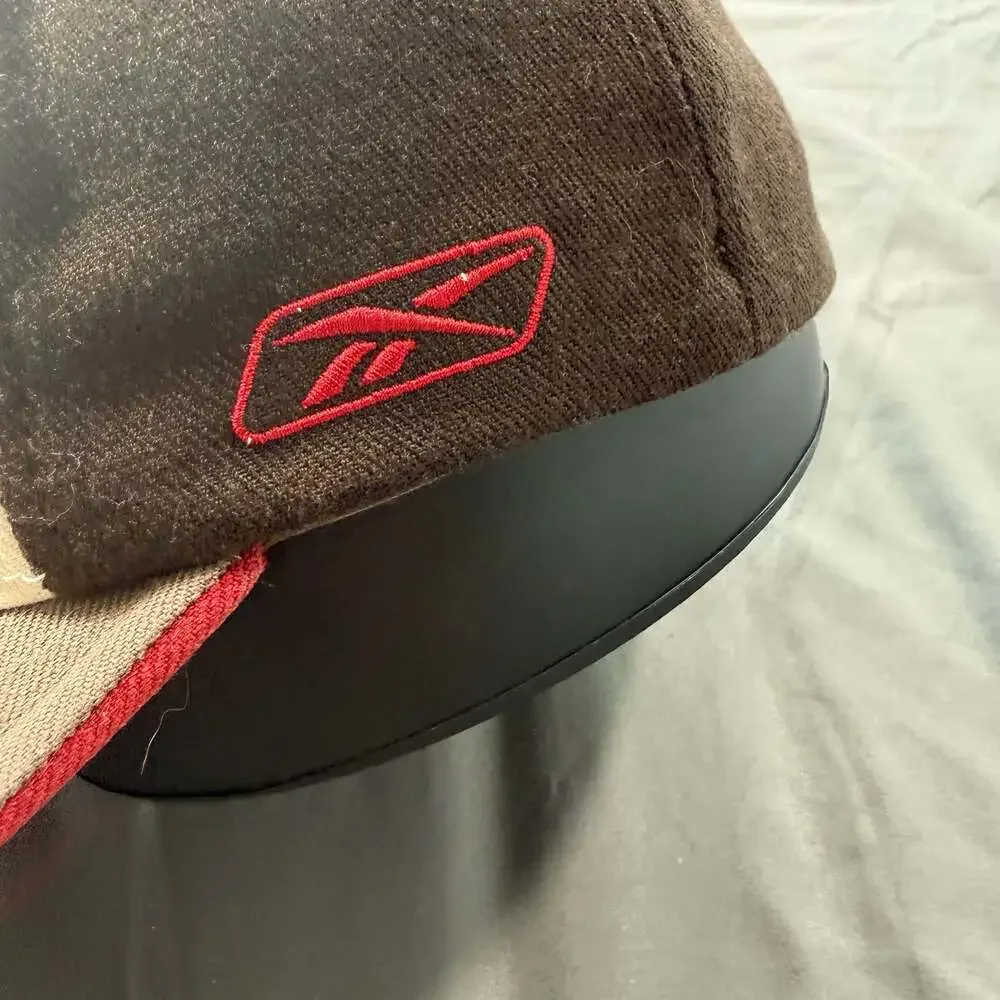 Vintage Reebok Tampa Bay Buccaneers NFL Flex Fit Hat Brown Cream